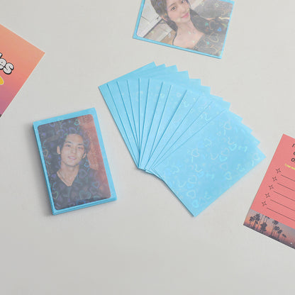 Laser Heart double-layer card film star surrounding Polaroid small card cover