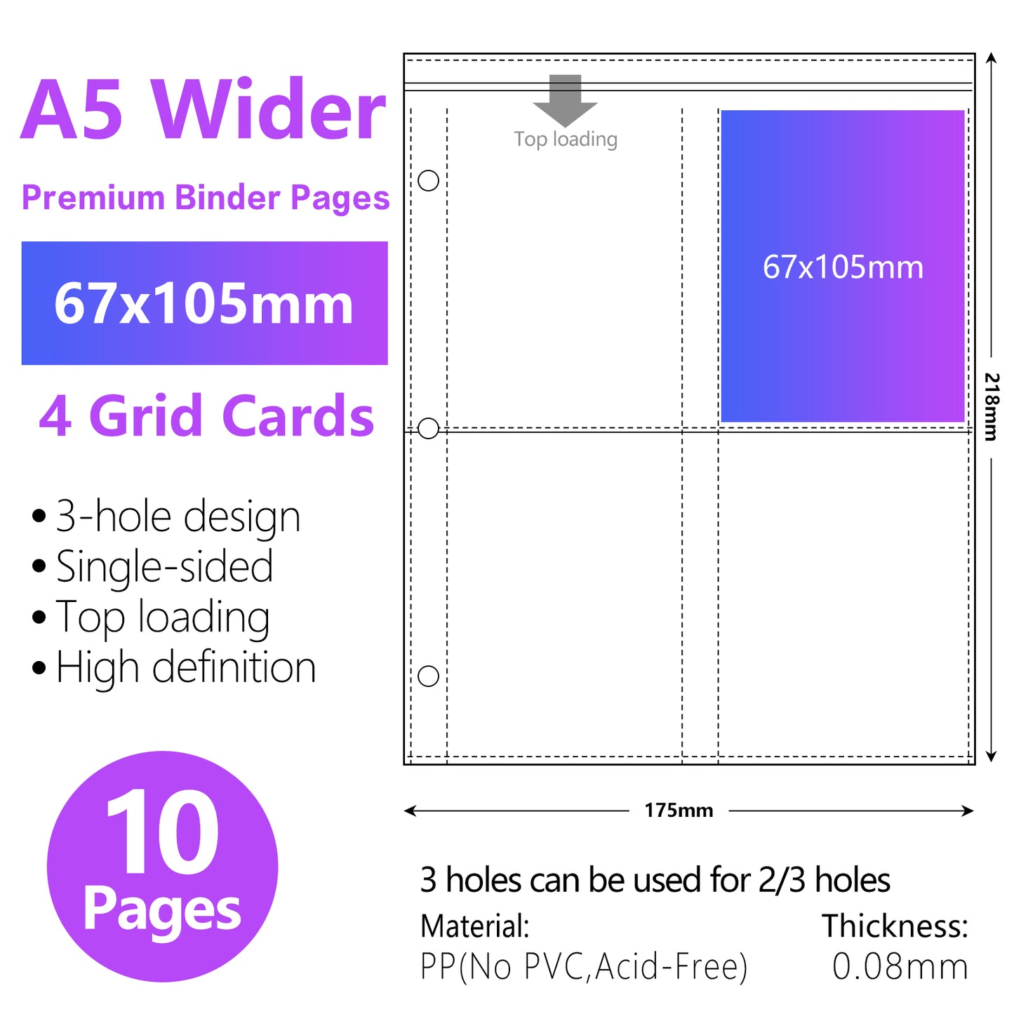 A5 4grid Binder Photocard Holder Kpop Idol Photo Album Photocards Collect Book Album for Photographs Kawaii Stationery