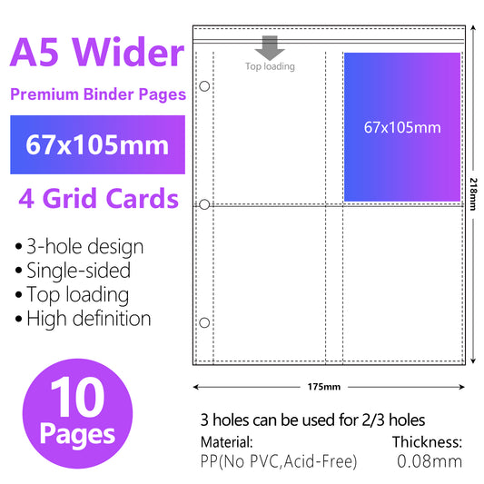 A5 4grid Binder Photocard Holder Kpop Idol Photo Album Photocards Collect Book Album for Photographs Kawaii Stationery