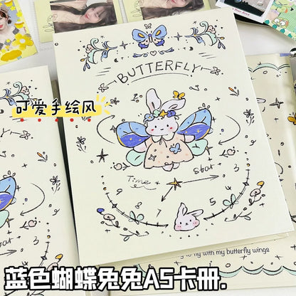 Butterfly A5 Kpop Idol Photo Album Binder Photocard Holder Collect Book Album for Photographs Kawaii School Stationery