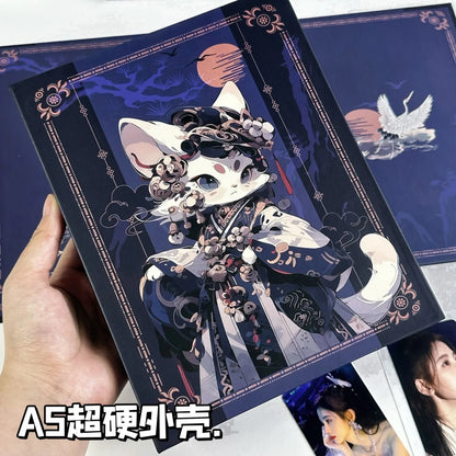 A5 Binder Photocard Holder Kpop Idol Photo Album Photocards Collect Book Album for Photographs Kawaii Cat Stationery