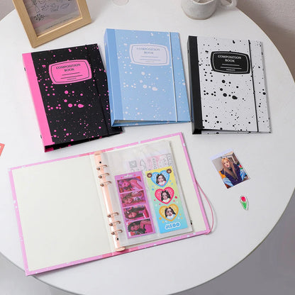 A5 Kpop Photocard Binder Holder Photo Card Collect Book Idol Photo Album Hardcover Student School Notebook Stationery