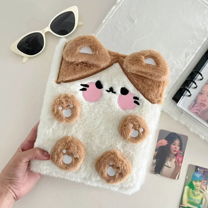 A6 Plush Binder Photocard Holder Kpop Idol Photo Album Photocards Collect Book Álbum Para Fotografías 포카포장용품 Фотоальбом