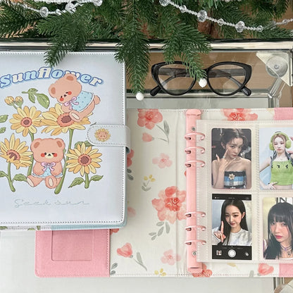 Kawaii Puppy A5 Binder Photocards Holder Kpop Idol Photo Album Photocards Collect Book Cards Storage Álbumes Para Fotos