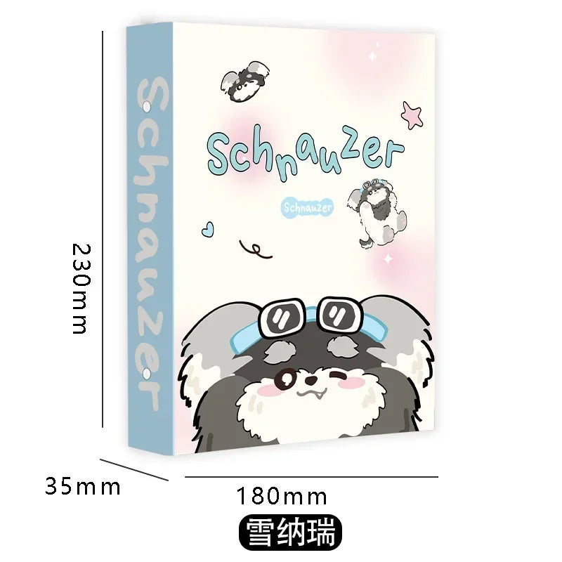 Cute Dog A5 Binder Photocard Holder Kpop Idol Photo Album Photocards Collect Book Album for Photographs Kawaii Stationery