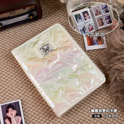 A5 Kpop Binder Photocard Holder Idol Card Photo Album with 20pcs 3inch Inner Pages Photocards Collect Book Stationery