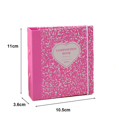 Cute A8 Kpop Photocard Binder Holder Collect Book Idol Photo Album with 10pcs 3 Inch Inner Pages Mini Pictures Album