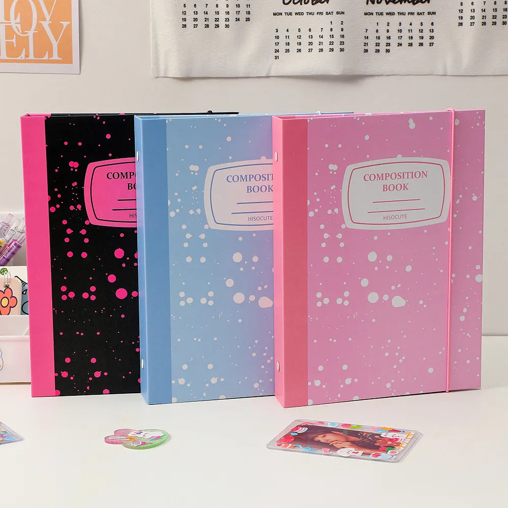 A5 Kpop Photocard Binder Holder Photo Card Collect Book Idol Photo Album Hardcover Student School Notebook Stationery