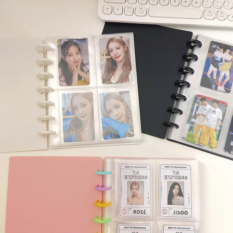 3inch Binder Photocard Holder Kpop Idol Photo Album Candy Color Photocards Collect Book Kawaii Albums for Photographs