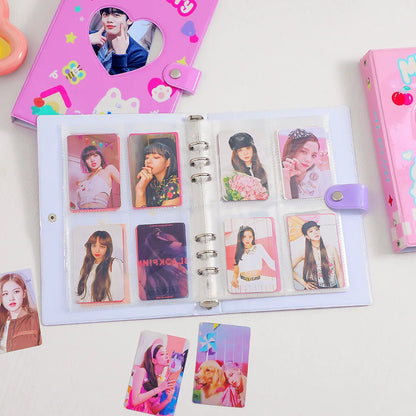 Kawaii Love A5 Kpop Photocard Binder Holder Picture Album Collect Book Idol Photo Card Album Student School Stationery