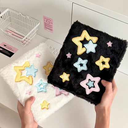 A6 Plush Binder Photocard Holder Kpop Idol Photo Album Photocards Collect Book Student Stationery Album Para Fotografias