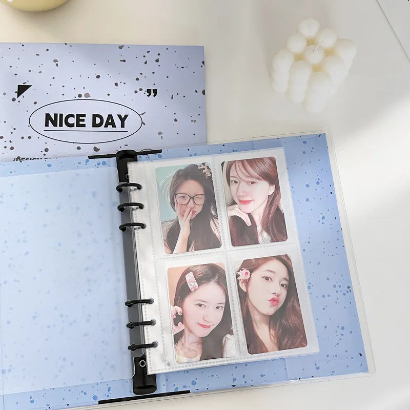 A4/A5 Binder Photocard Holder Kpop Idol Photo Album Collect Book Cute Stationery New Arrival Journal Dairy Picture Albums