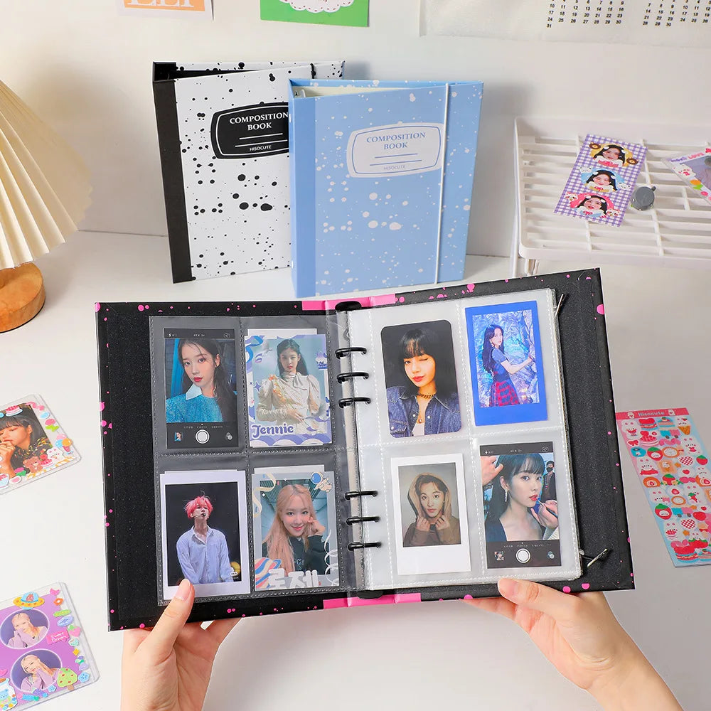 A5 Kpop Photocard Binder Holder Photo Card Collect Book Idol Photo Album Hardcover Student School Notebook Stationery