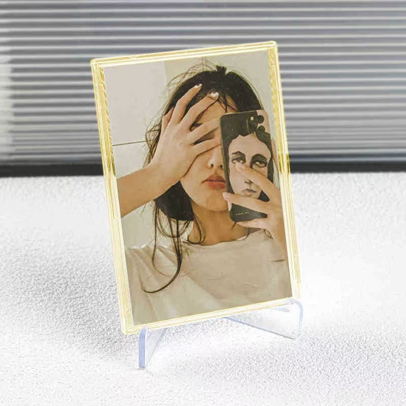 Hard card sleeve ins Wind HD transparent Gum card sleeve film protection cover Polaroid 3 "Love Bean album sleeve card