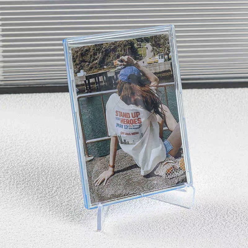 Hard card sleeve ins Wind HD transparent Gum card sleeve film protection cover Polaroid 3 "Love Bean album sleeve card