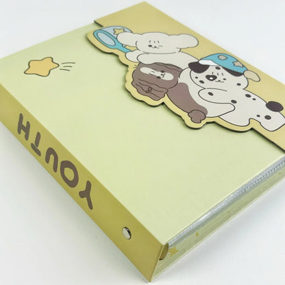 Cartoon A5 Binder Photocard Holder Kpop Idol Photo Album Photocards Collect Book Album for Photographs Kawaii Stationery