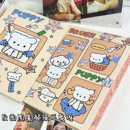 Cute Dog A5 Binder Photocard Holder Kpop Idol Photo Album Photocards Collect Book Album for Photographs Kawaii Stationery