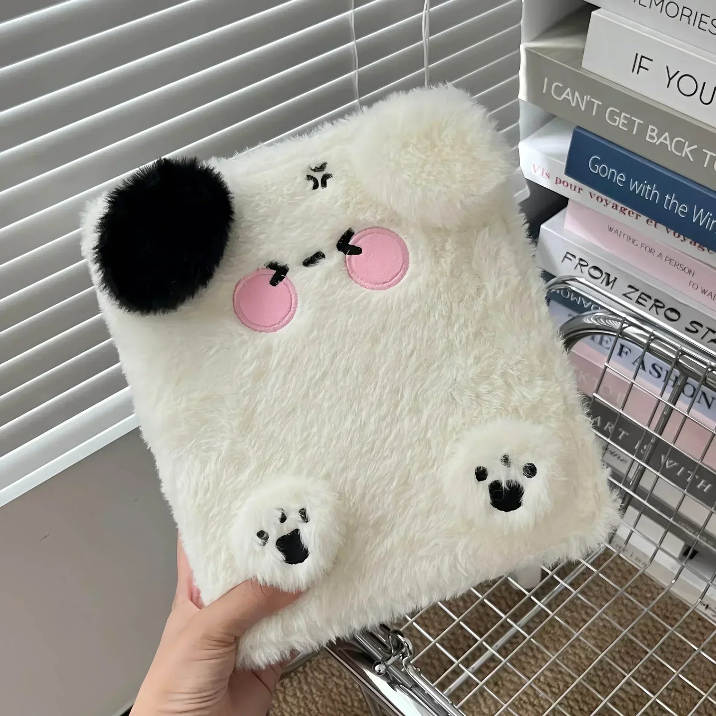 Plush A6 Binder Photocard Holder Kpop Idol Photo Album Photocards Collect Book Kawaii Student School Notebook Stationery