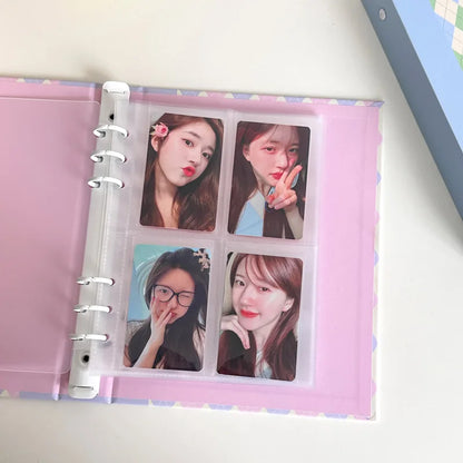 Rhombus A5 Binder Photocard Holder Kpop Idol Photo Album Photocards Collect Book Minimalist Student School Stationery