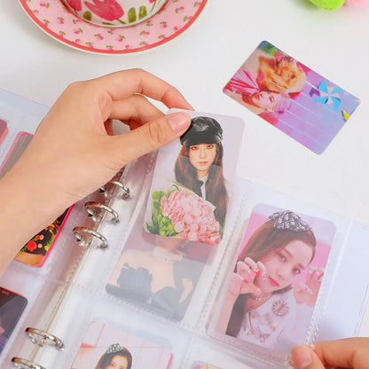 Kawaii Love A5 Kpop Photocard Binder Holder Picture Album Collect Book Idol Photo Card Album Student School Stationery