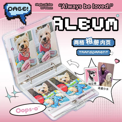 20 Capacity Hard CD Case Holder Kpop Idol Album Binder Organizer Portable Carrying DVD Binder Kawaii Home Albums Organizer