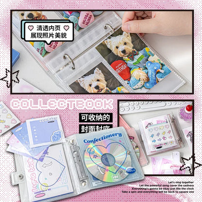 20 Capacity Hard CD Case Holder Kpop Idol Album Binder Organizer Portable Carrying DVD Binder Kawaii Home Albums Organizer