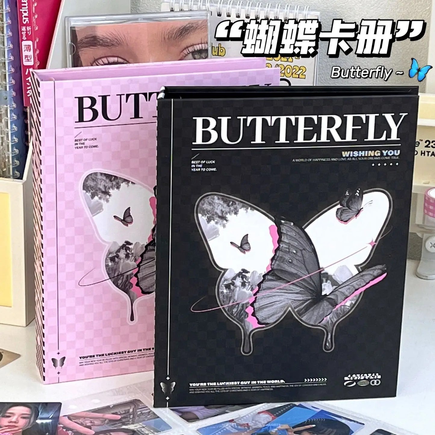 Butterfly A5 Photocards Holder Kpop Idol Binders Photo Albums Collect Book Album for Photographs Kawaii School Stationery