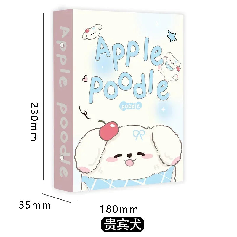 Cute Dog A5 Binder Photocard Holder Kpop Idol Photo Album Photocards Collect Book Album for Photographs Kawaii Stationery