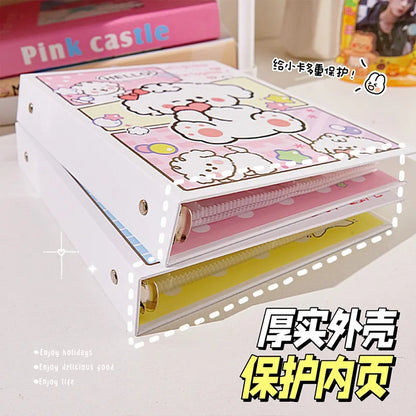 A5 Binder Photocard Holder Kpop Idol Photo Album with 20pcs 3inches Inner Pages Photocards Collect Book Cute Stationery