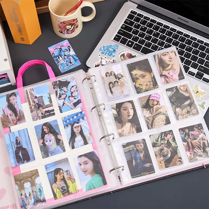 Cherry A4 Binder Photocard Holder Photo Album Kpop Idol Photocards Collect Book Wedding Albums Kawaii School Stationery