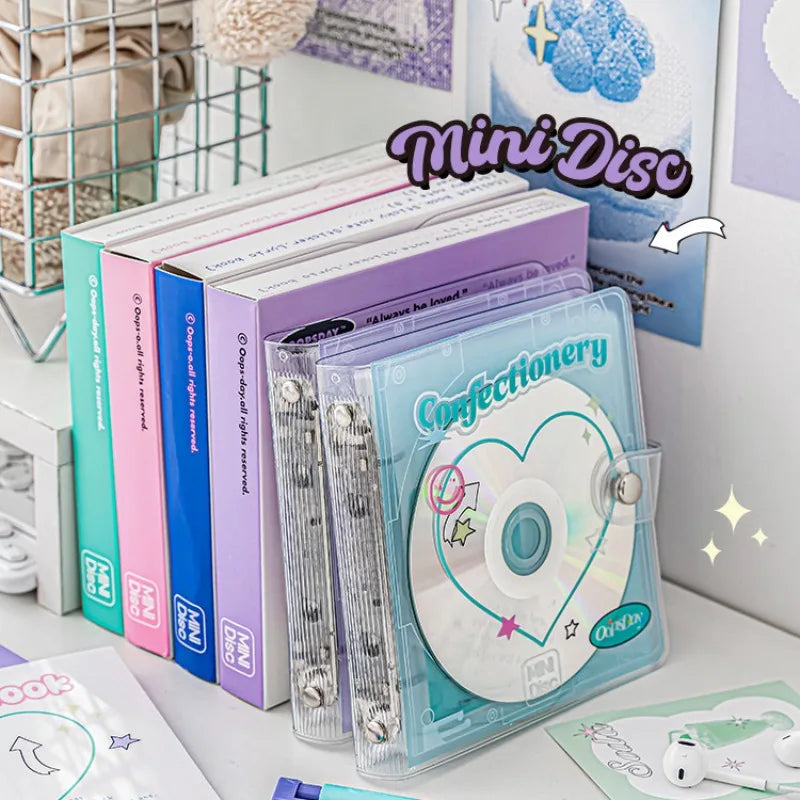 3inch Binder Photocard Holder Kpop Idol Photo Album with 20pcs Inner Pages Photocards Collect Book Album for Photographs