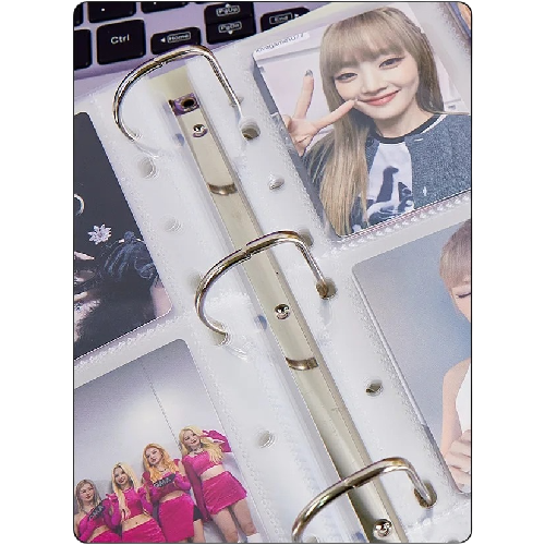 A4 Binder Photocards Holder Kpop Idol Photo Album with 25pcs 9grids Transparent Sleeves Photocard Album Collect Book Фотоальбом